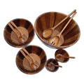 Bowl madera apilable con cuchara | Set de 3 pz